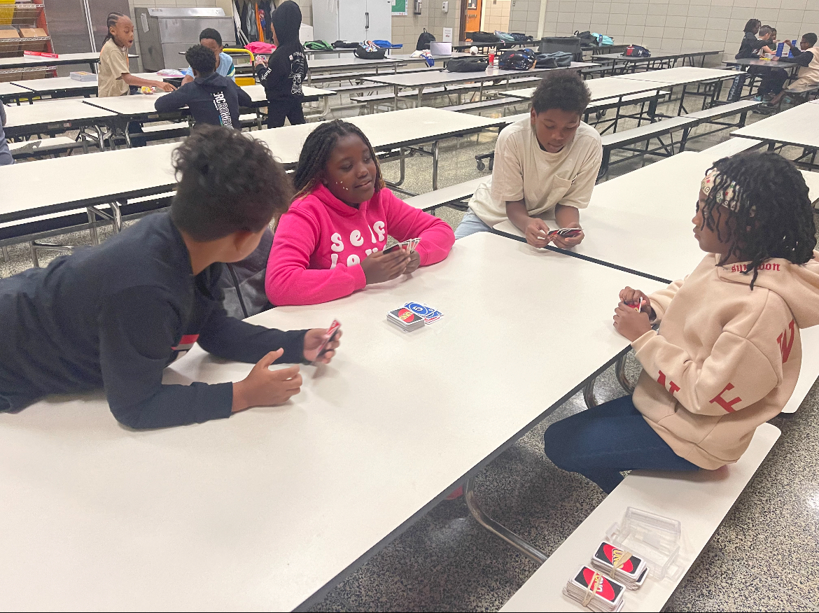 Students engaged in group activities
